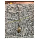 20in Natural Green Stone Tree of Life Necklace