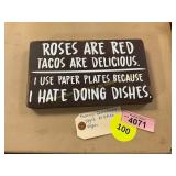 Funny Farmhouse Style Kitchen Sign