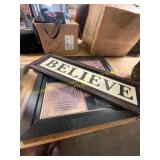 2 framed pictures