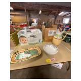 Christmas plates, bowls, & more