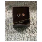 Unverified Black Diamond Stud Earrings