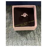 Unverified 3/4ct Size 8 White Gold Ring