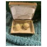 Unverified Vintage White/Coral/ Ivory Earrings
