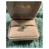 Unverified Size 8 1.5ct Diamond Engagement Ring