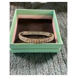 Silver + Diamond Double Banded Bracelet