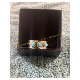 Unverified Silver/ Turquoise Size 10 Ring