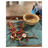 Weave Basket + Beadwork Necklace?