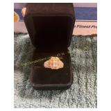 Unverified Size 9.5 Yellow Gold Diamond Ring