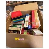 Box of assorted puzzles