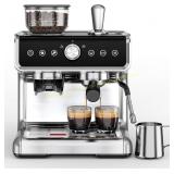 EUHOMY Espresso Machine with Grinder, Frother