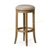 Maven Lane Eva Bar Stool - Oak/Leather