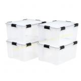 IRIS 4-Pack Weather Tight 15.7-Gallon Tote