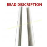 White Aluminum Fence Side Frame 0.125x5.9 ft