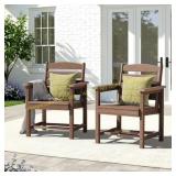 NAVY KINGYES All-Weather Dining Chairs (2)