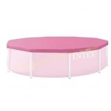 INTEX 10-Ft Pool Cover for Round Frame, Pink