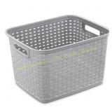 6ct Sterilite 1.8 cu ft Gray Woven Basket
