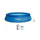 complete? Funsicle 15x36 Inflatable Ring Top Pool