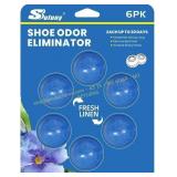 Shoe Deodorizer Balls 6 Packs (Royal Blue)