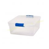 4pk Homz 15.5 Qt. Latching Clear Storage Box