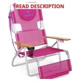 Ostrich 3N1 Lightweight Beach Chair, Pink