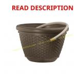 Suncast 50 ft. Resin Wicker Hose Pot bent