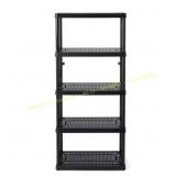 Black 5-Tier Garage Shelving (32x72x14)