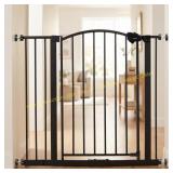 WHITE Regalo Easy Step Arched Safety Gate