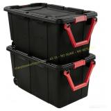 40-gallon wheeled storage boxes (2-pack)