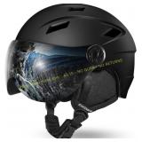 SizeS Pink Odoland Ski Helmet+Detachable Visor Set
