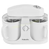 Pukomc Ice Cream Maker for Home Use, White
