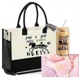 Horse Gift: Girls Tote & 16oz Cup, White