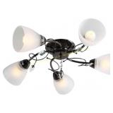 Chrome Semi-Flush Ceiling Light for Bedroom
