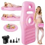 Inflatable Pregnancy Pillow with Belly Hole