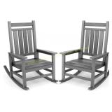 SERWALL Outdoor Rocking Chairs Set of 2