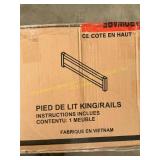 King bed foot board and rails only