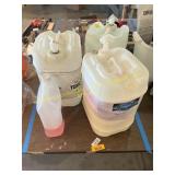 Assorted cleaners and shampoos
