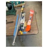 Mower blades, chainsaw bar, 1 1/4 x 31 in bit