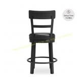 ASHLEY Valebeck 24 in. Black Bar Stool