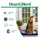 Heart & Herd Star-Spangled Dog Bed and dog toy rip
