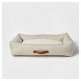 Boots & Barkley Neutral Bolster Bed - Cream