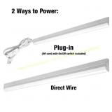 2pk 4 ft LED Garage Ceiling Strip Light, 1800 lm