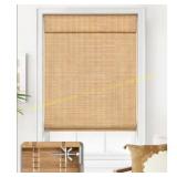 2ct LazBlinds Cordless Bamboo Roman Shades 20x64 B