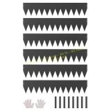 VEVOR Steel Edging, 6 Pack 40x8 in Black