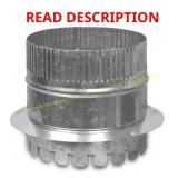 IMPERIAL 6-in 30 Gauge Ductboard Collar bent