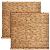 DoubleFill Bamboo Shades 60"W x 72"H blackout