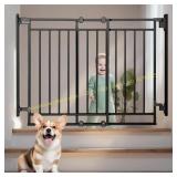 COMOMY Baby Gate 27.5-43" 2-in-1 Gate Black