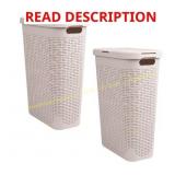 Ivory 60L Slim Laundry Hamper (2)