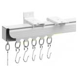 3-6FT Ceiling Curtain Track System, White