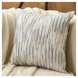 2ct Aeckself Boho Striped Pillow Cover 18x18,