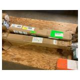 2pc Cordless Roman shades 33x64 fabric & bamboo